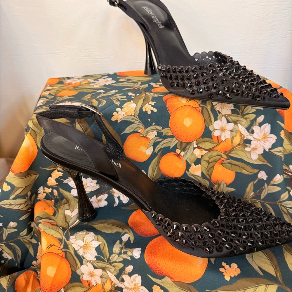 Jeffrey Campbell Black Studded Heels